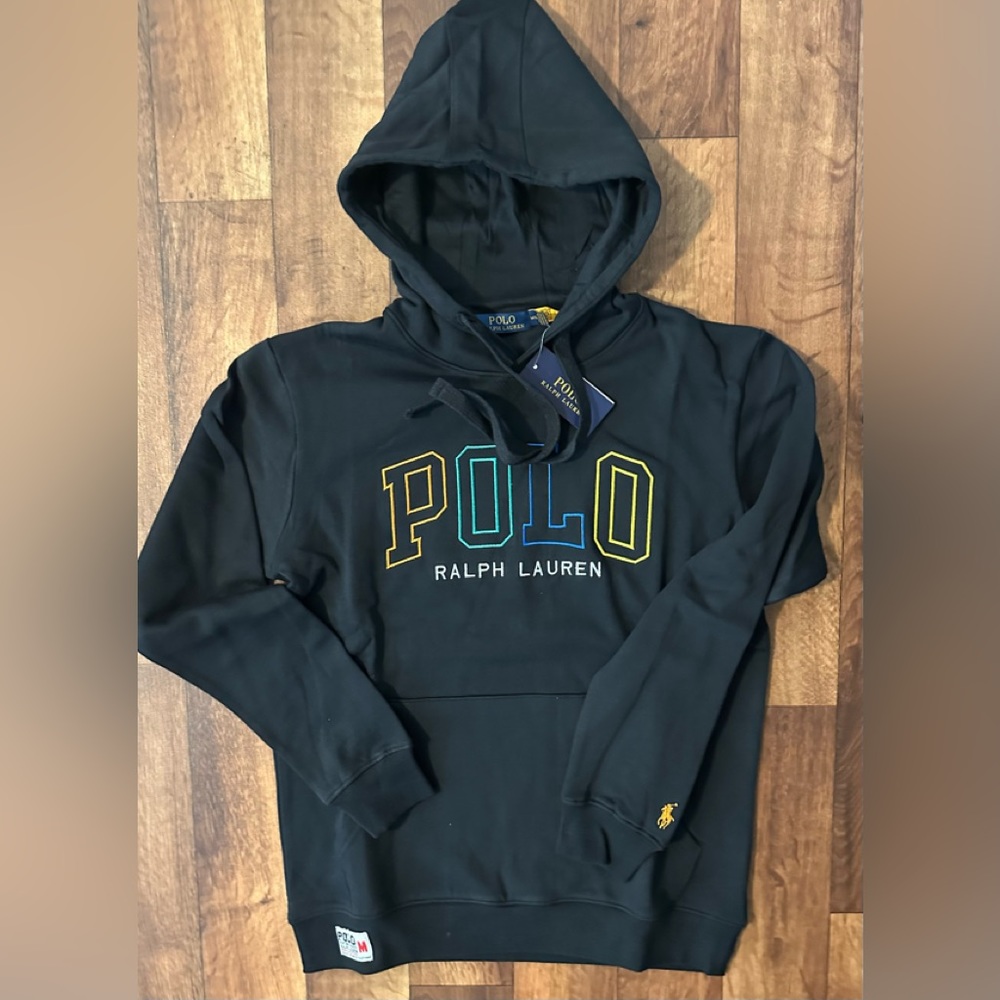 Polo Ralph Lauren Men’s Black Pullover Hooded Sweatshirt